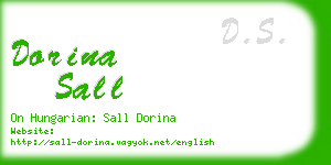 dorina sall business card